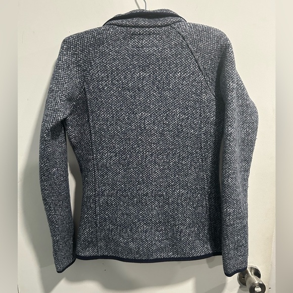 Columbia Women's Knit Fleece Lined Utility Jacket Navy Blue Grey Like New - Picture 7 of 9